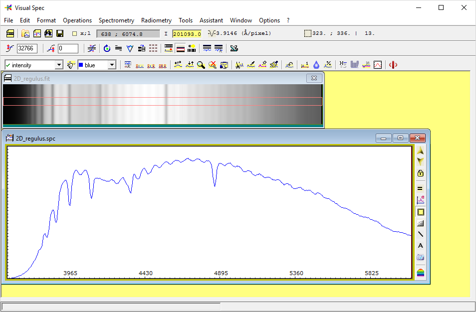 VSpec Wellenlängen VSpec Wellenlaengen